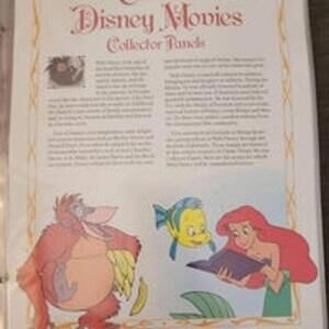 Vintage 1990 Classic Disney Movies Collector Panels Postal Commemorative Society